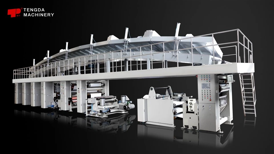 Aluminiumfolie papiercoating lamineren druk- en embossingmachine