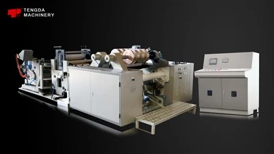 Aluminiumfolie-papier dubbele as reliëf- en snijmachine