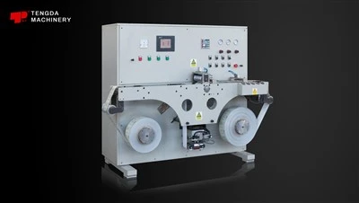 Papierinspectie- en terugspoelmachine