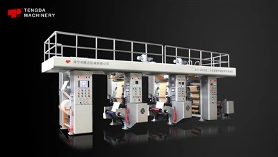 Foliedrukmachine voor het kantelen van papierweb
